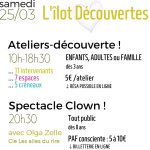 L&rsquo;îlot Découvertes ⎪ 25-03/23 ⎪ entre 10h et 21h30 🗓